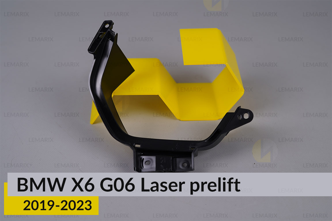 Декоративна маска під світловод лінзи мала BMW X6 G06 Laser (2019-2023) дорест ліва