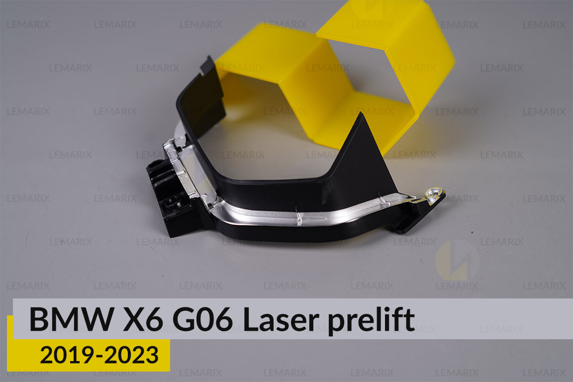 Декоративна маска під світловод лінзи мала BMW X6 G06 Laser (2019-2023) дорест ліва
