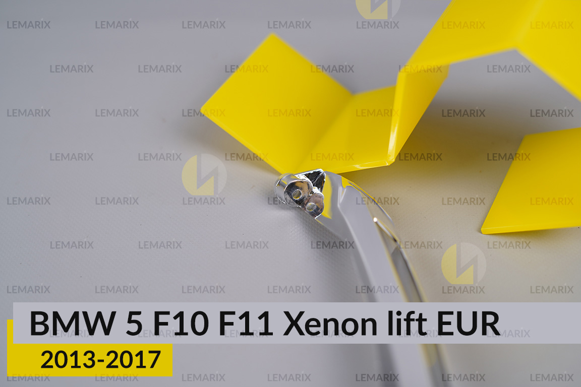 Хромована накладка покажчик повороту BMW 5 F10 F11 Xenon EUR (2013-2017) рест ліва