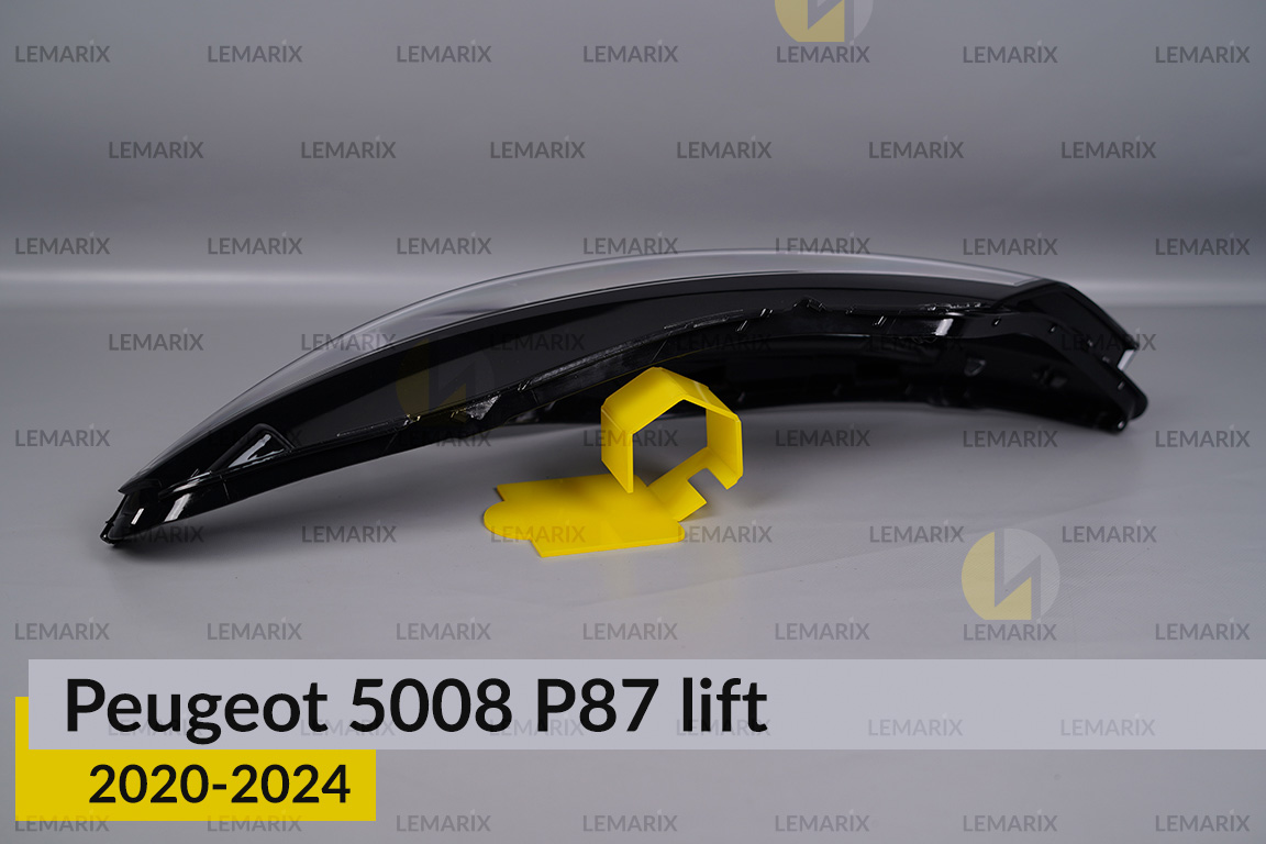 Скло фари Peugeot 5008 P87 (2020-2024) рест ліве