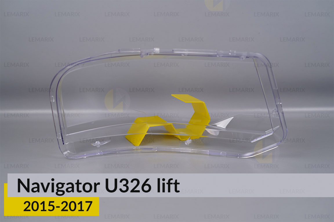 Скло фари Lincoln Navigator U326 (2015-2017) рест ліве