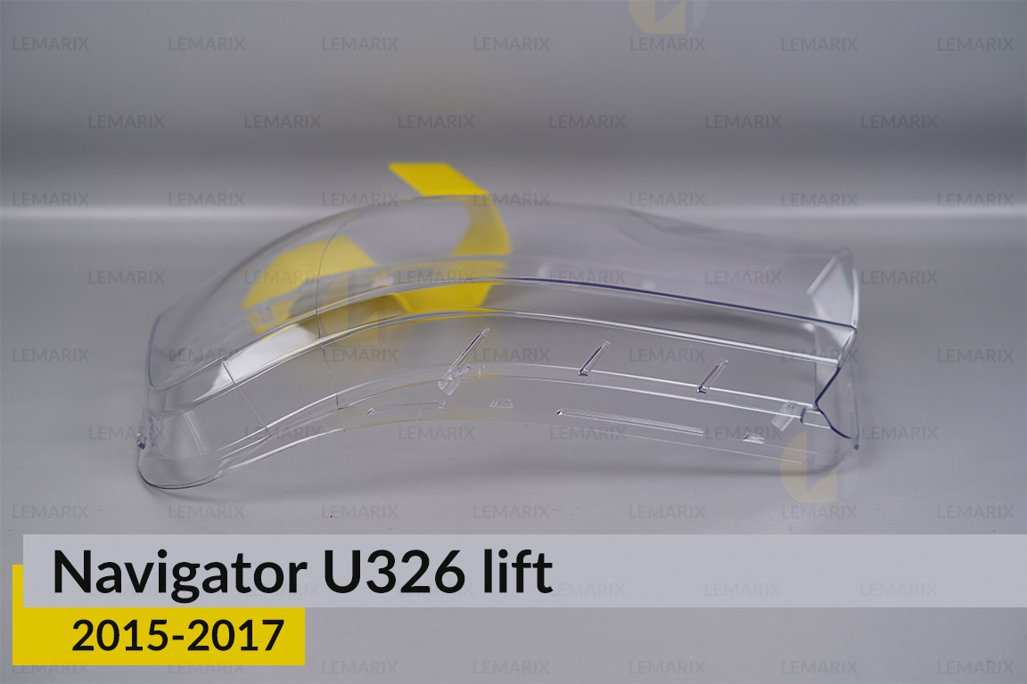 Скло фари Lincoln Navigator U326 (2015-2017) рест ліве