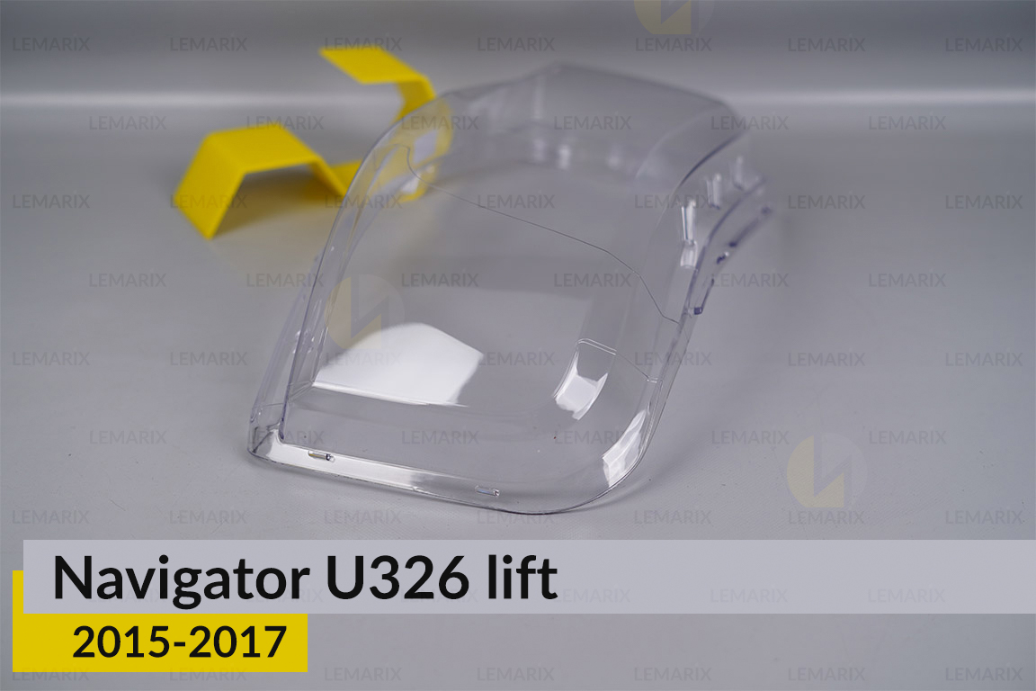 Скло фари Lincoln Navigator U326 (2015-2017) рест ліве
