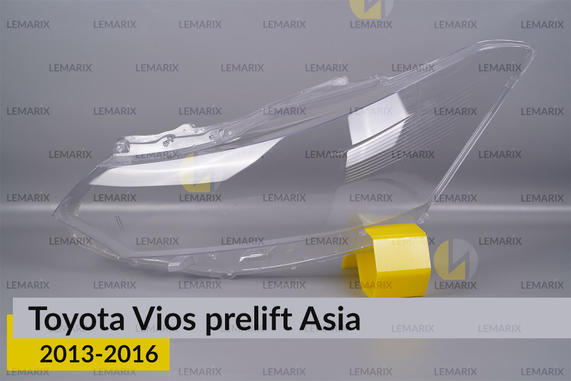 Скло фари Toyota Vios Asia (2013-2016) дорест ліве