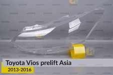 Скло фари Toyota Vios Asia (2013-2016) дорест ліве
