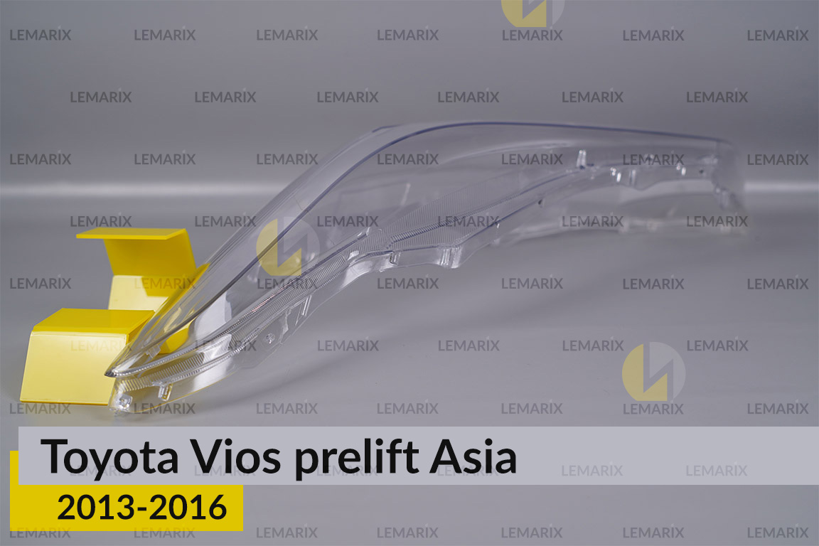 Скло фари Toyota Vios Asia (2013-2016) дорест ліве