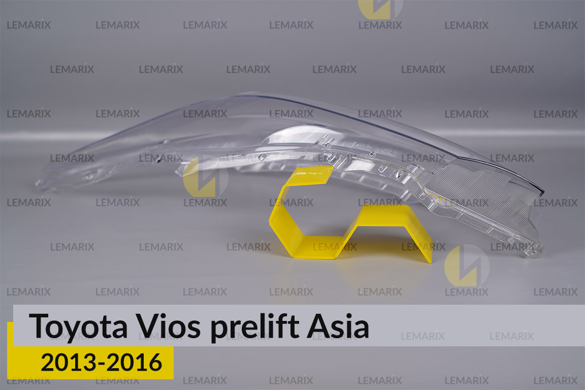Скло фари Toyota Vios Asia (2013-2016) дорест ліве