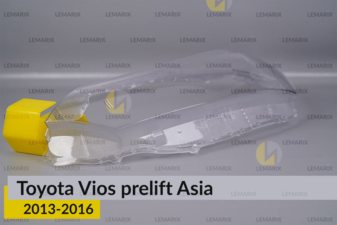 Скло фари Toyota Vios Asia (2013-2016) дорест ліве