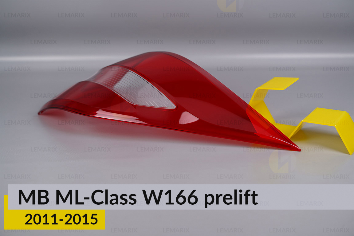 Скло заднього ліхтаря зовнішнє в крилі Mercedes-Benz ML-Class W166 (2011-2015) дорест ліве
