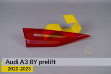 Скло заднього ліхтаря внутрішнє в кришці багажника Audi A3 8Y (2020-2025) дорест ліве