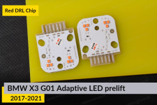 Червоні LED DRL чіпи дхо плата BMW X3 G01 Adaptive LED (2017-2021) дорест (2 шт.)