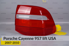 Стекло заднего фонаря Porsche Cayenne 957 USA (2007-2010) рест правое