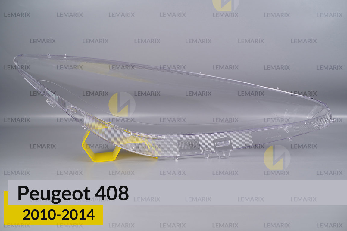 Скло фари Peugeot 408 (2010-2014) ліве