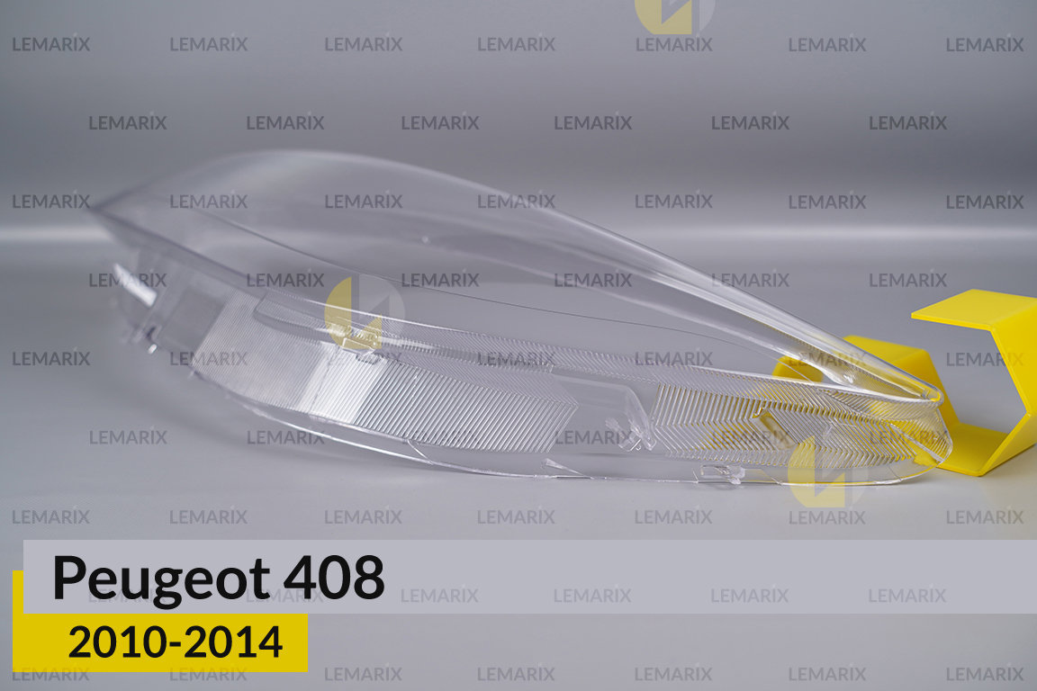 Скло фари Peugeot 408 (2010-2014) ліве
