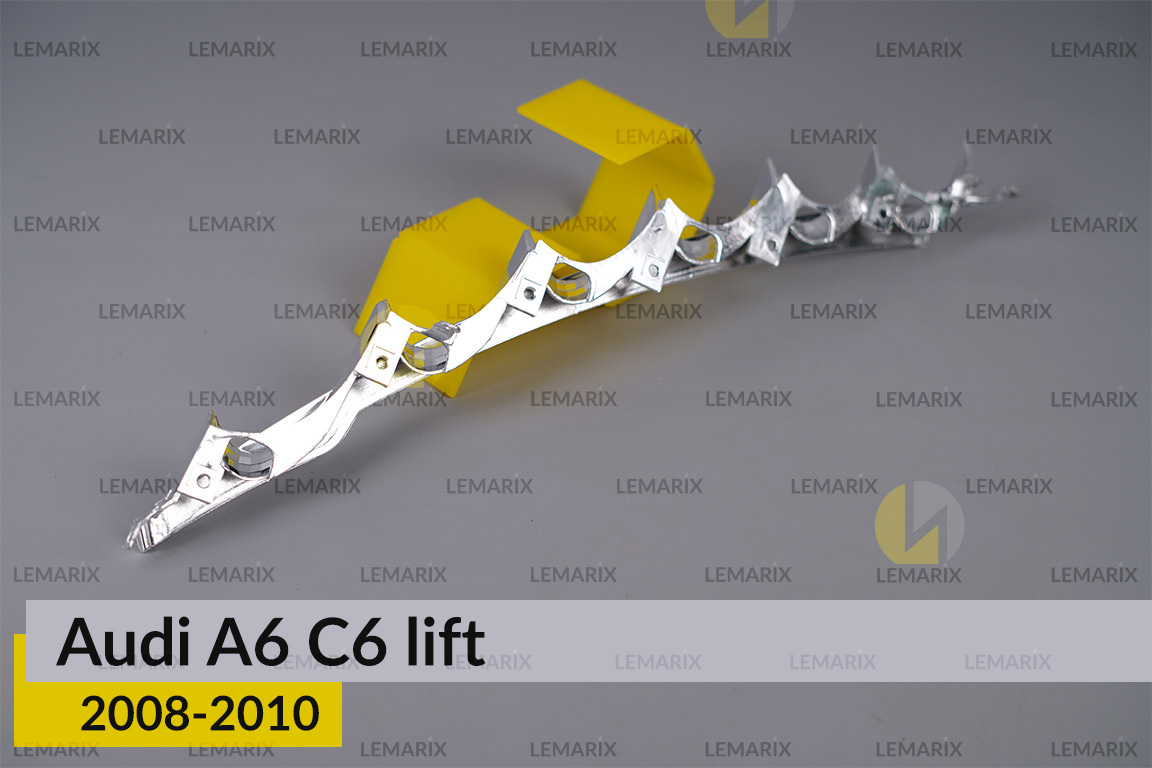 Хромована декоративна маска нижня Audi A6 C6 (2008-2010) рест права