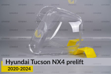 Скло фари Hyundai Tucson NX4 (2020-2024) дорест праве
