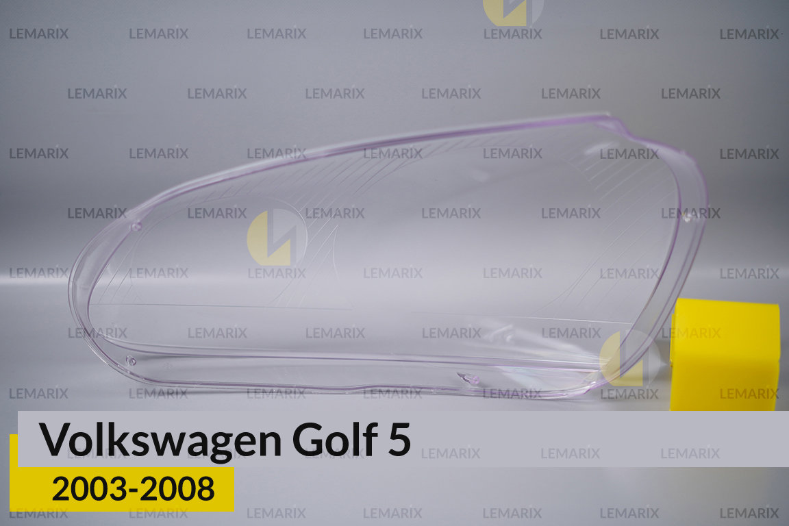 Скло фари VW Volkswagen Golf 5 (2003-2008) праве