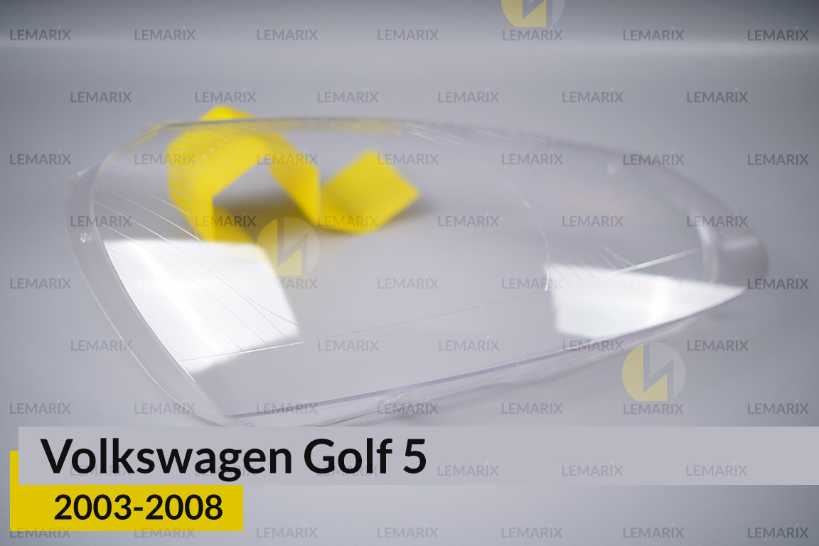 Скло фари VW Volkswagen Golf 5 (2003-2008) праве