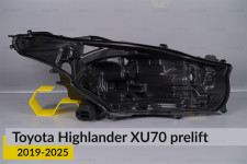 Корпус фары Toyota Highlander XU70 (2019-2026) дорест правый