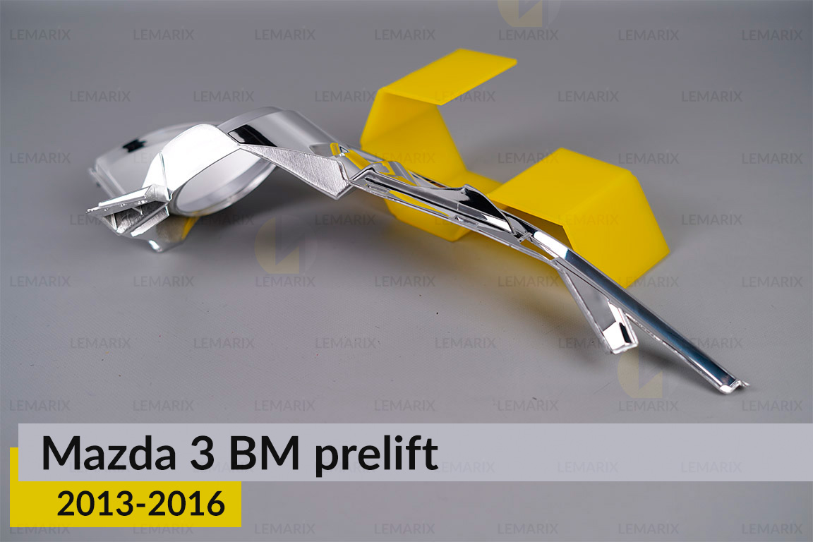 Хромована маска Mazda 3 BM (2013-2016) дорест права