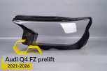 Скло фари Audi Q4 FZ (2021-2026) дорест ліве