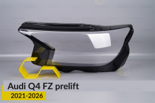 Скло фари Audi Q4 FZ (2021-2026) дорест ліве