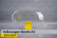 Скло фари VW Volkswagen Beetle A5 (2012-2019) ліве