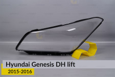 Стекло фары Hyundai Genesis DH (2015-2016) рест левое