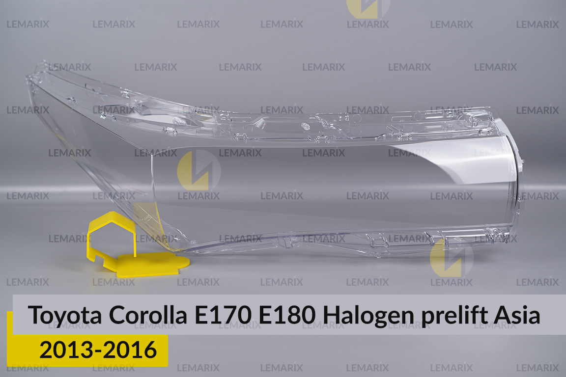 Скло фари Toyota Corolla E170 E180 Halogen Asia (2013-2016) дорест праве