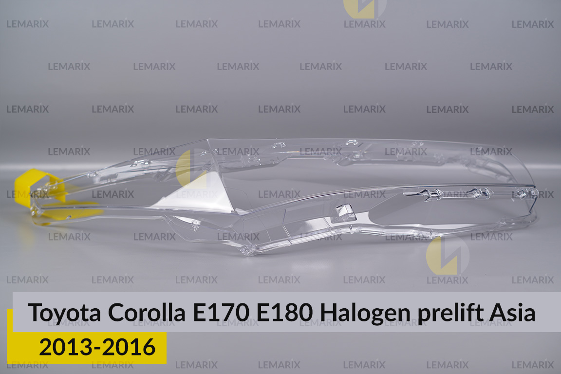 Скло фари Toyota Corolla E170 E180 Halogen Asia (2013-2016) дорест праве