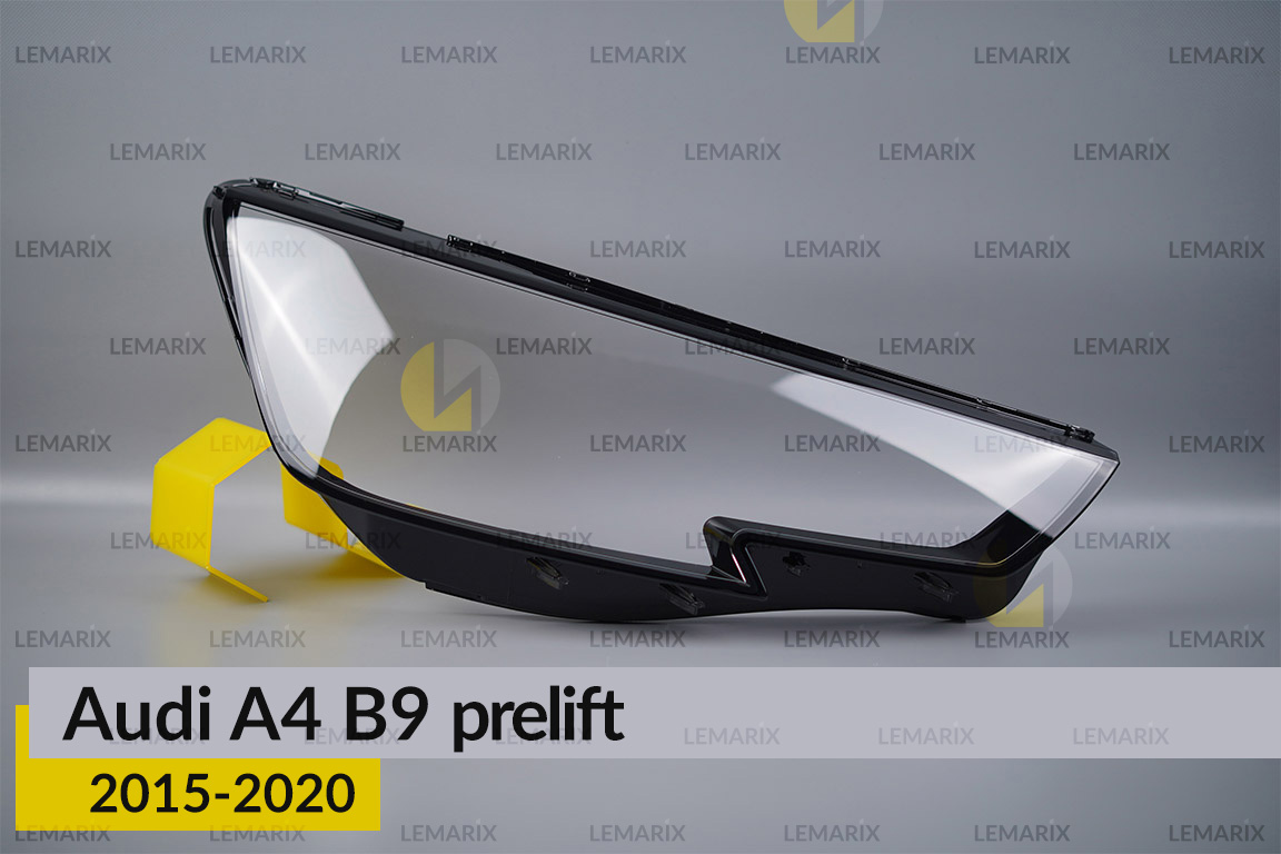 Скло фари Audi A4 B9 (2015-2020) дорест праве