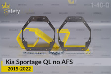 Перехідна рамка для Kia Sportage QL no AFS (2015-2022)