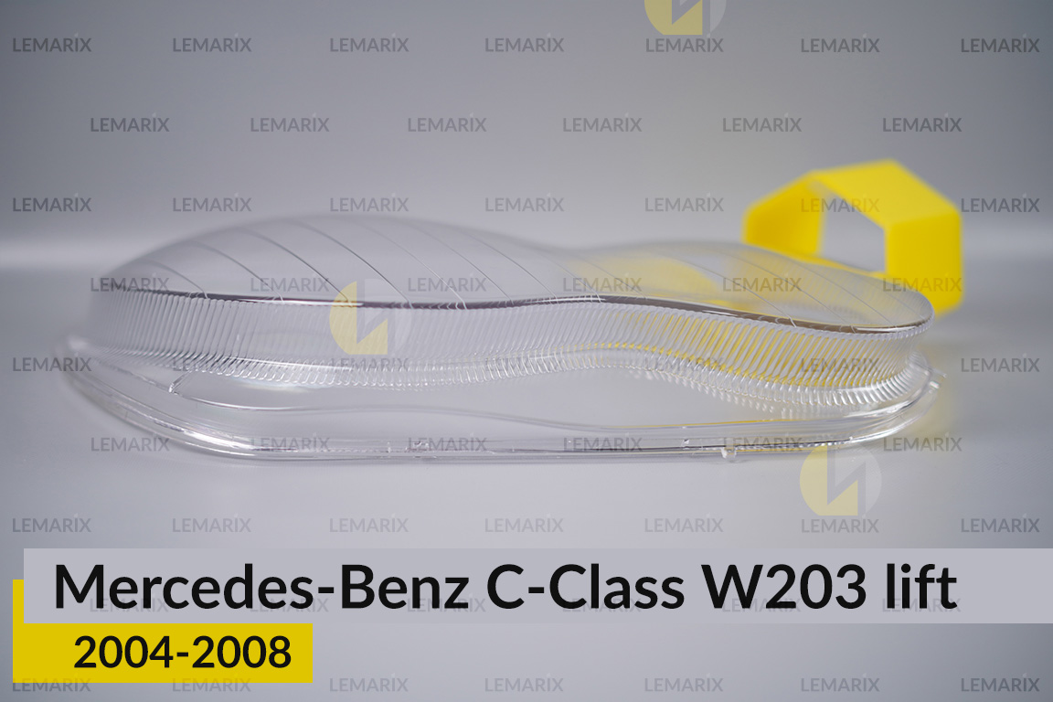 Скло фари Mercedes-Benz C-Class W203 (2004-2008) рест праве