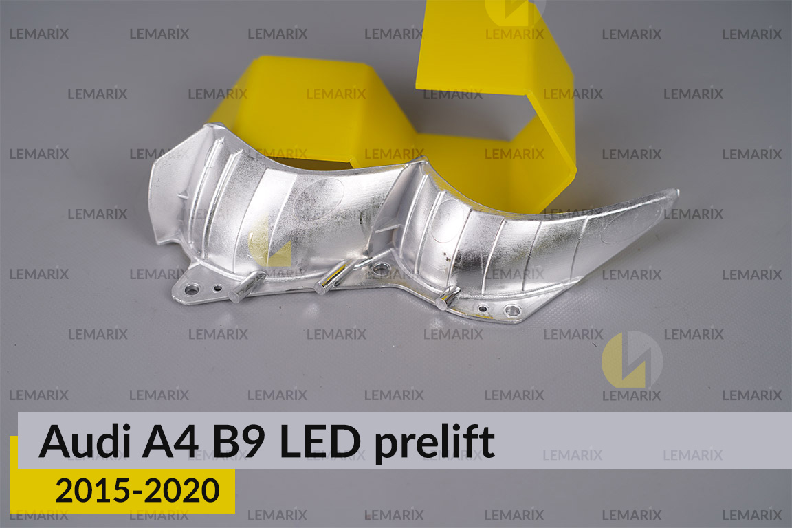 Хромований абажур верхній Audi A4 B9 LED (2015-2020) дорест лівий