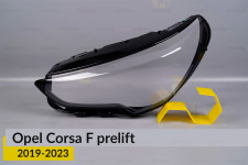 Стекло фары Opel Corsa F (2019-2023) дорест левое