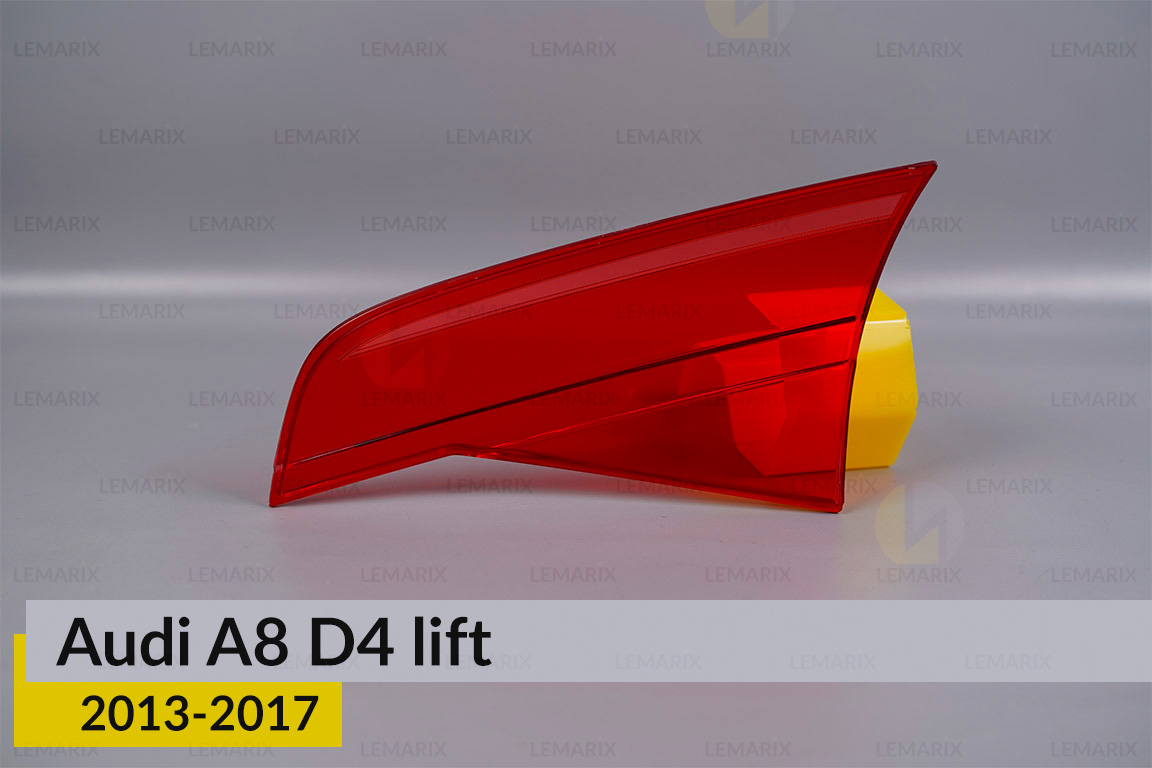 Скло заднього ліхтаря внутрішнє в кришці багажника Audi A8 D4 (2013-2017) рест ліве