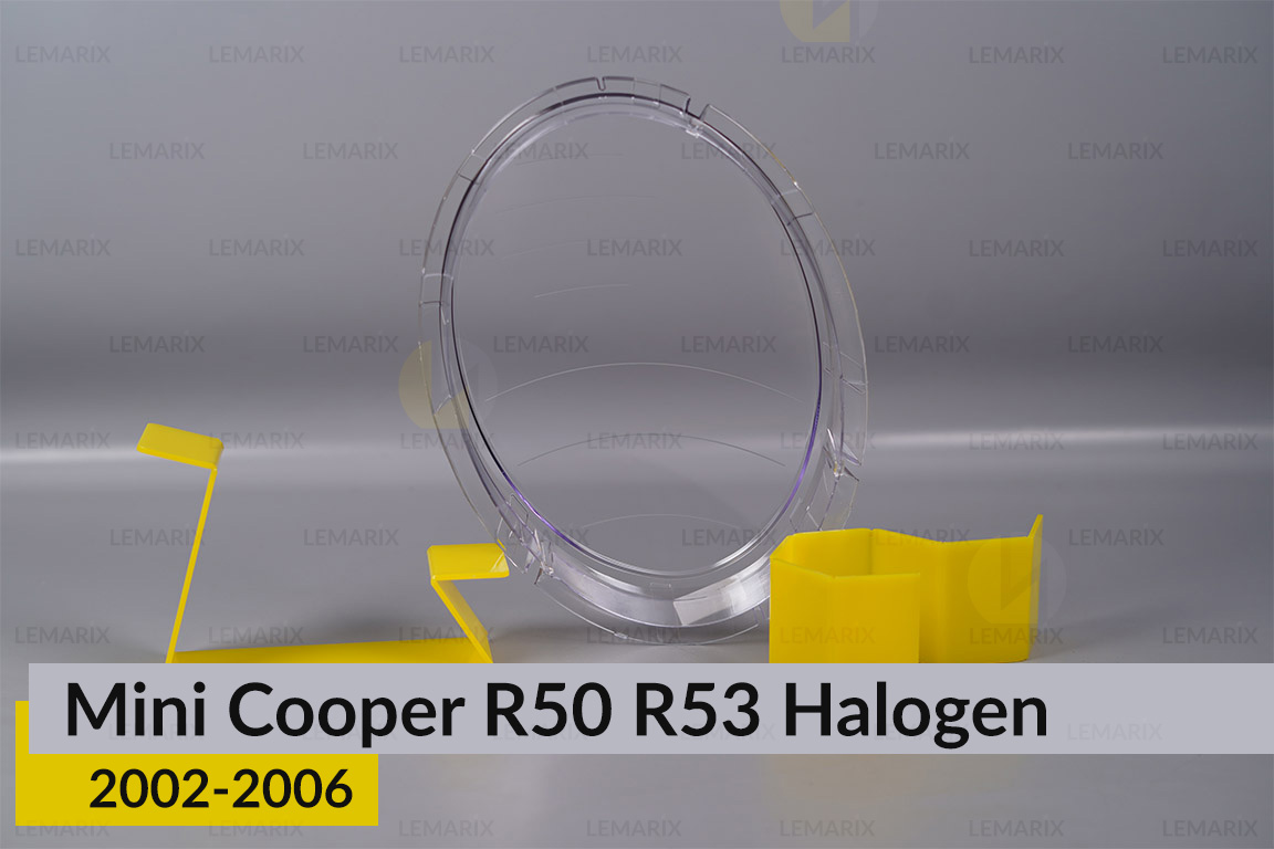 Скло фари Mini Cooper R50 R53 Halogen (2002-2006) ліве