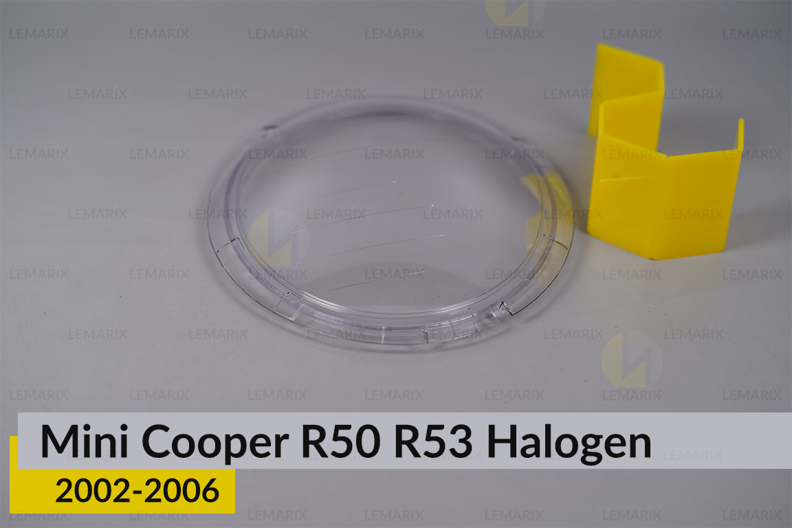 Скло фари Mini Cooper R50 R53 Halogen (2002-2006) ліве