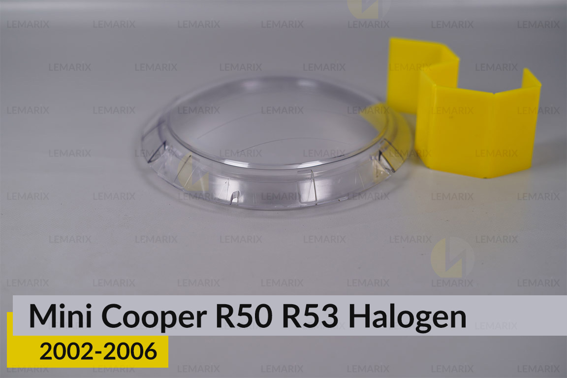 Скло фари Mini Cooper R50 R53 Halogen (2002-2006) ліве