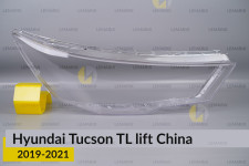 Стекло фары Hyundai Tucson TL China (2019-2021) рест правое