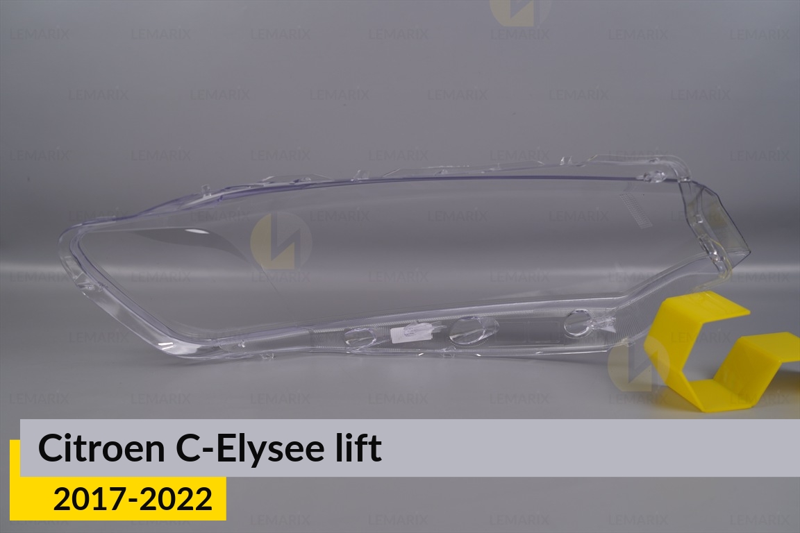 Скло фари Citroen C-Elysee (2017-2022) рест ліве