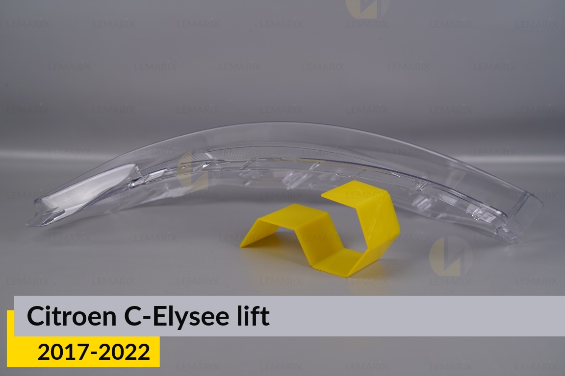 Скло фари Citroen C-Elysee (2017-2022) рест ліве