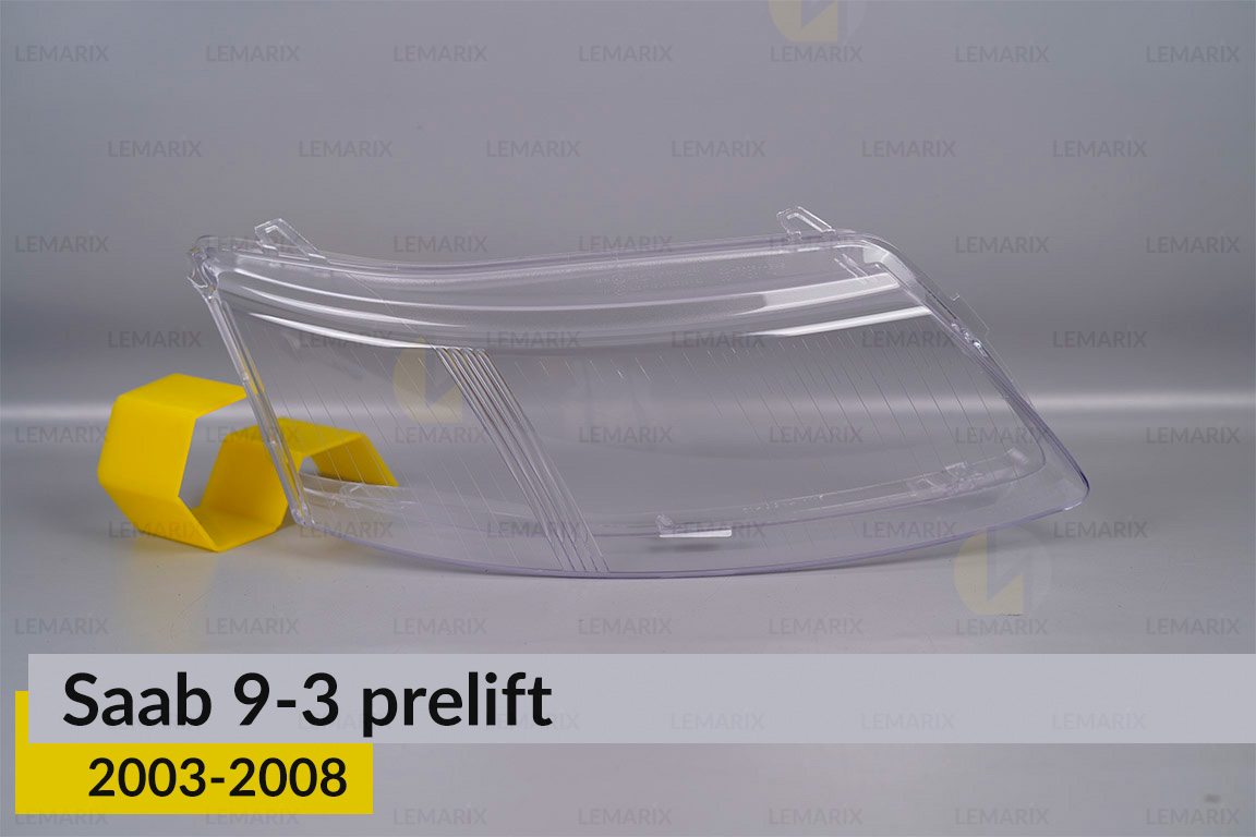 Скло фари Saab 9-3 (2003-2008) дорест праве