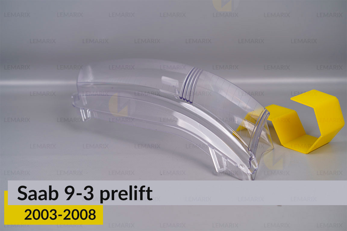 Скло фари Saab 9-3 (2003-2008) дорест праве