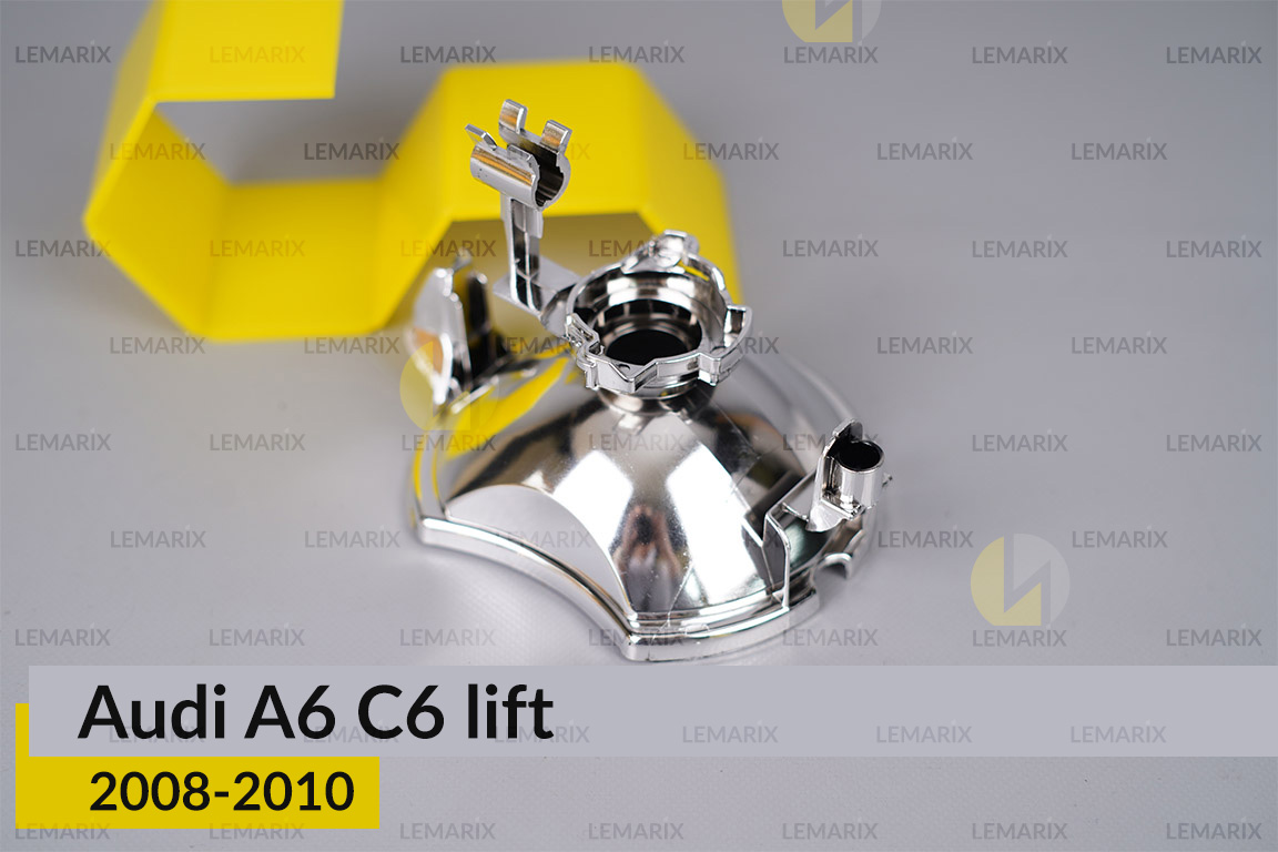 Хромований відбивач Audi A6 C6 (2008-2010) рест правий