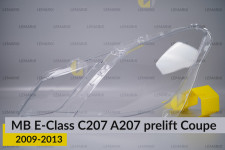Скло фари Mercedes-Benz E-Class C207 A207 Coupe (2009-2013) дорест ліве