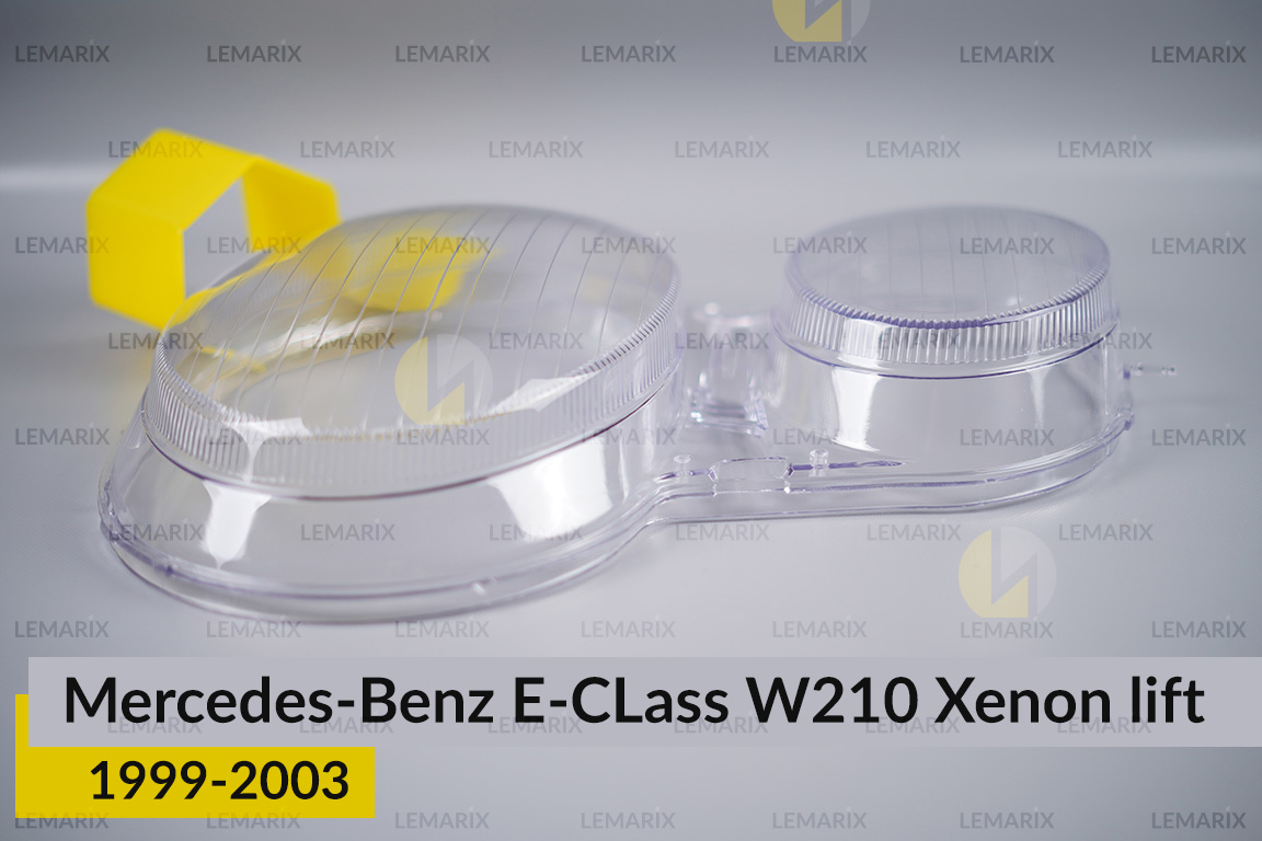Скло фари Mercedes-Benz E-Class W210 Xenon (1999-2003) рест ліве