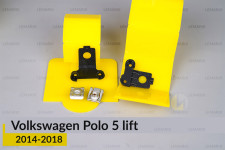 Ремкомплект крепления корпуса фар VW Volkswagen Polo 5 (2014-2018) рест правый – 2 ед.