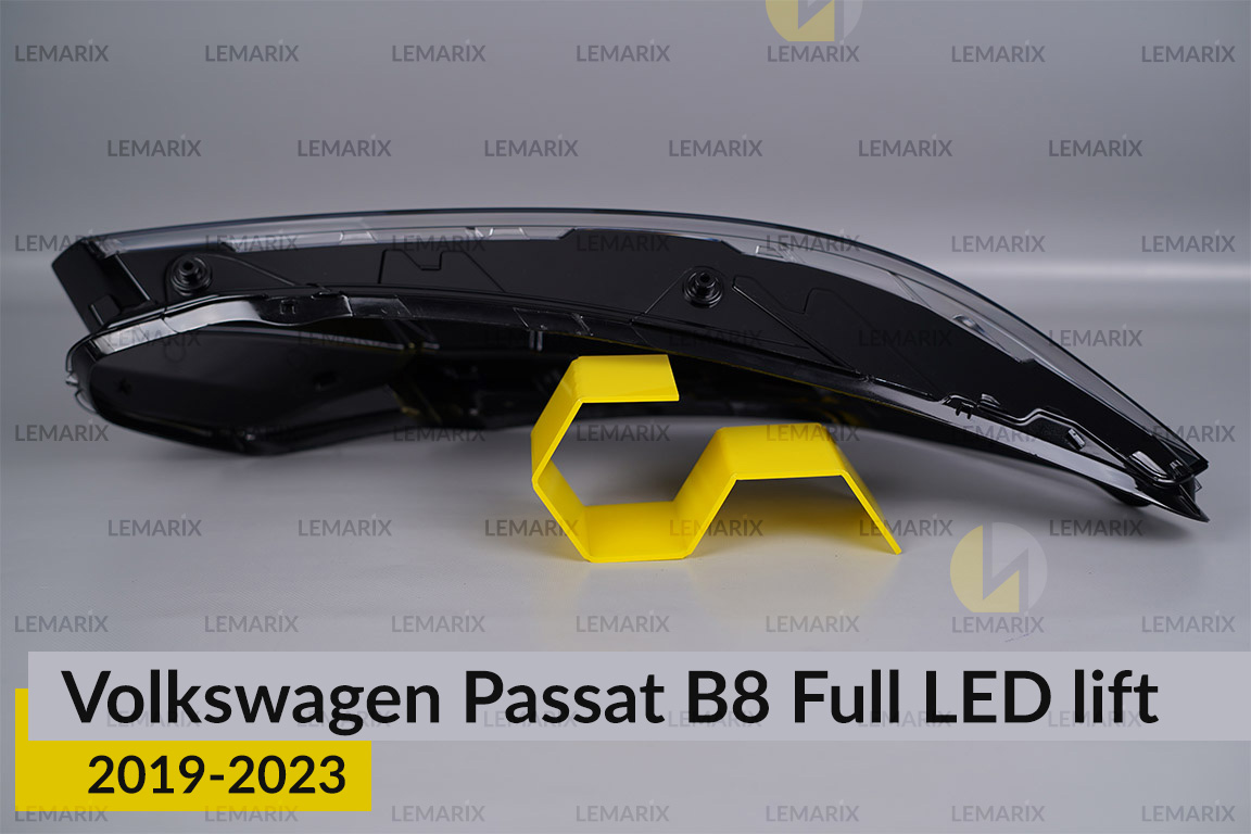 Скло фари VW Volkswagen Passat B8 Full LED (2019-2023) рест праве