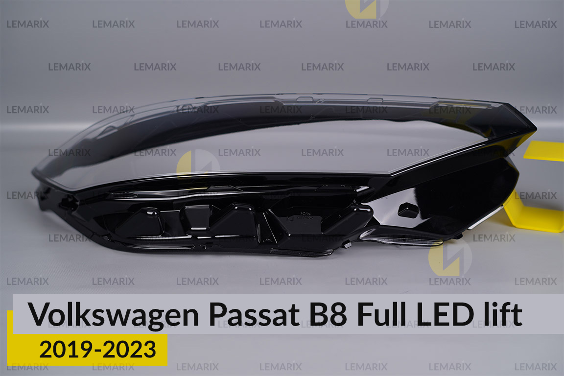 Скло фари VW Volkswagen Passat B8 Full LED (2019-2023) рест праве
